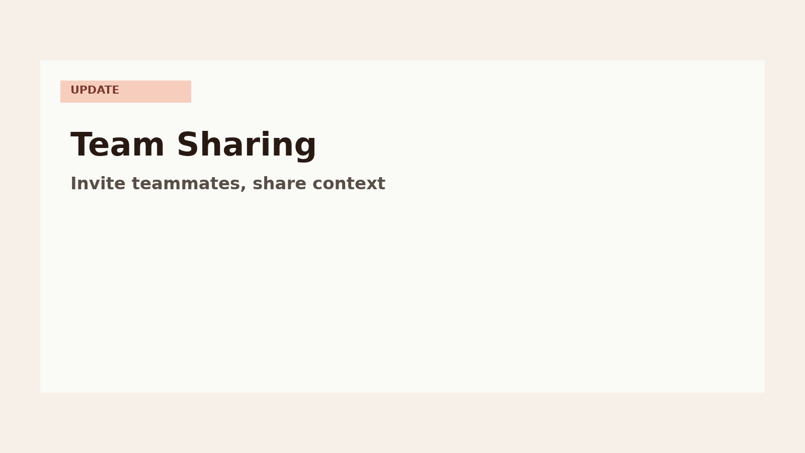 Team Sharing Without CRM Overhead